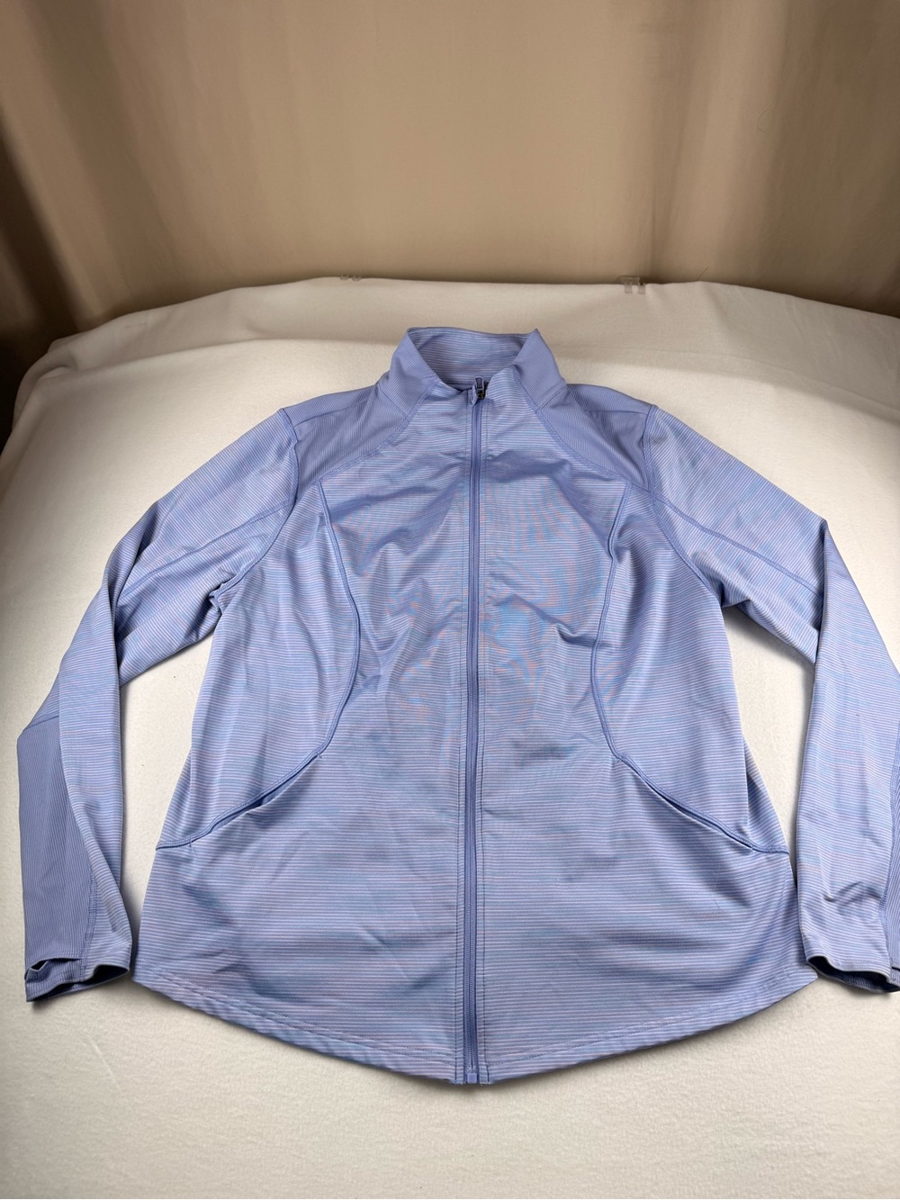 tek gear Light Blue Full-Zip Bomber Jacket 338